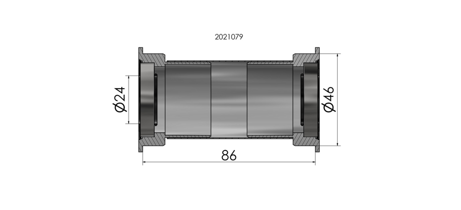 ELVEDES BB386EVO - 24MM BOTTOM BRACKET