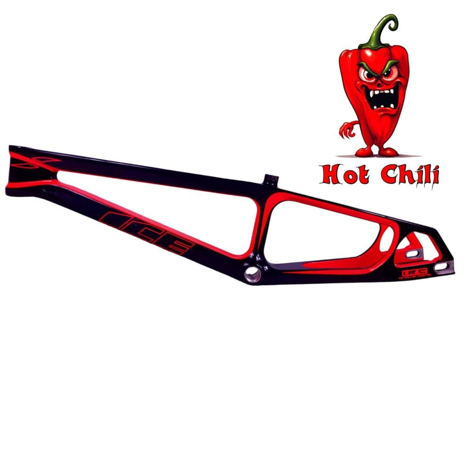 ICE RAPTOR CARBON FRAME AND FORK WITH IRC SX SYSTEM HOT CHILI RED
