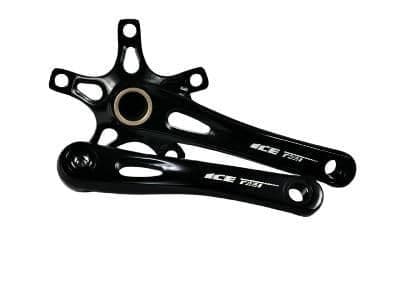 ICE Rooky crank 2 pieces aluminium forged include external BB Black