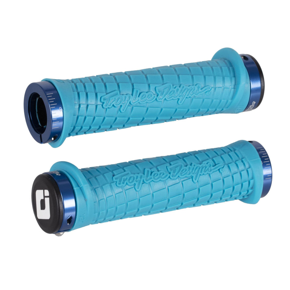 ODI Troy Lee Designs GRIPS 130mm Aqua/Blue