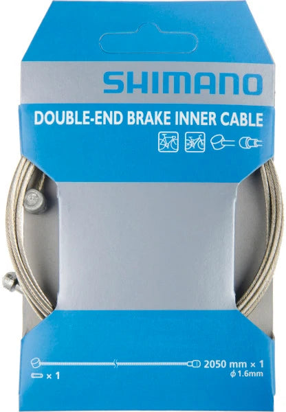 SHIMANO Road / MTB dual ended brake steel inner wire, 1.6 x 2050 mm